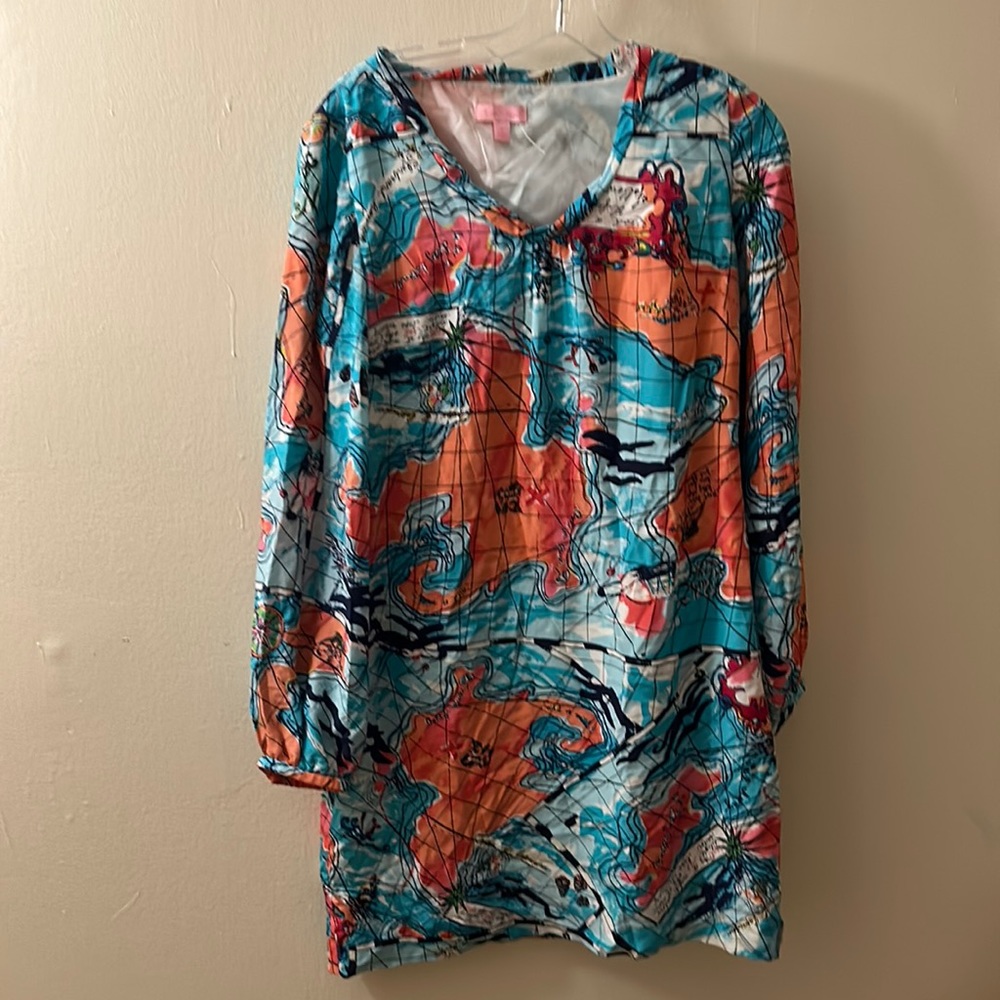 Lilly Pulitzer silk dress size 6, I found th dress to run small.